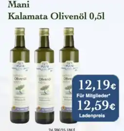 LPG Biomarkt Mani Kalamata Olivenöl Angebot