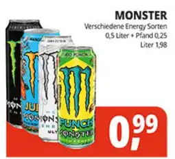 Hörl Getränke MONSTER Verschiedene Energy Sorten Angebot