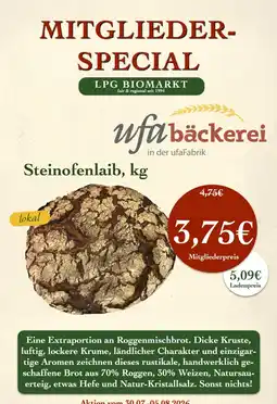 LPG Biomarkt Steinofenlaib Angebot