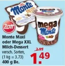 Multi Markt Monte Maxi oder Mega XXL Milch-Dessert Angebot