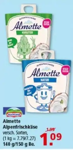 Multi Markt Almette Alpenfrischkäse Angebot