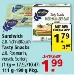 Multi Markt waSa Sandwich Tasty Snacks Angebot