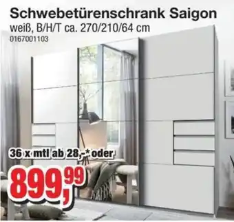 Möbelfundgrube Schwebetürenschrank Saigon Angebot