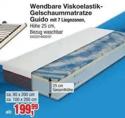 Möbelfundgrube Wendbare Viskoelastik-Gelschaummatratze Guido Angebot