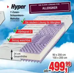 Möbelfundgrube Hyper 7-Zonen-Schaumkern-Matratze Angebot