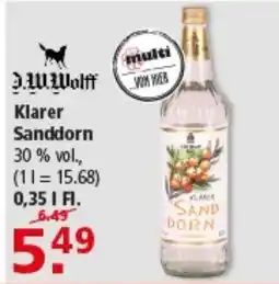 Multi Markt D.M.Wolff Klarer Sanddorn Angebot