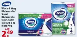 Multi Markt Zewa Wisch & Weg Küchenrolle/Smart Küchenrolle Angebot