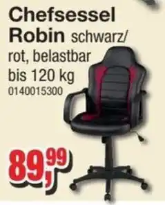 Möbelfundgrube Chefsessel Robin schwarz/rot Angebot