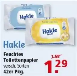 Multi Markt Hakle Feuchtes Toilettenpapier Angebot