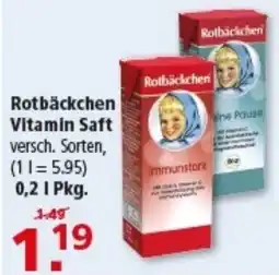 Multi Markt Rotbäckchen Vitamin Saft Angebot