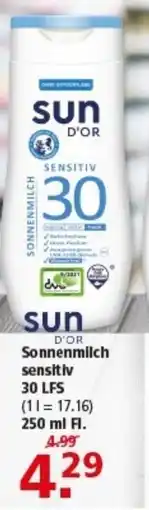Multi Markt sun D'OR Sonnenmilch sensitiv Angebot