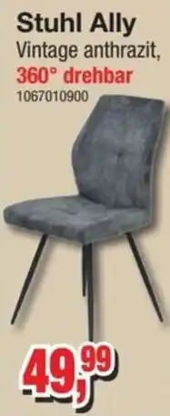 Möbelfundgrube Stuhl Ally Vintage anthrazit Angebot