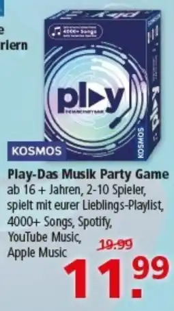 Multi Markt KOSMOS Play-Das Musik Party Game Angebot