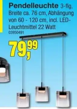 Möbelfundgrube Pendelleuchte 3-flg. Angebot