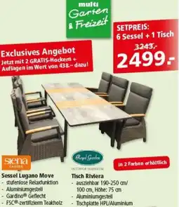 Multi Markt 6 Sessel + 1 Tisch Angebot