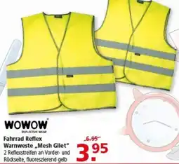 Multi Markt WOWOW Fahrrad Reflex Warnweste „Mesh Gilet“ Angebot