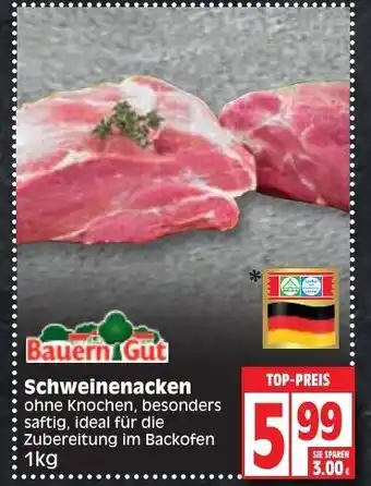 Edeka Bauern Gut Schweinenacken 1kg Angebot