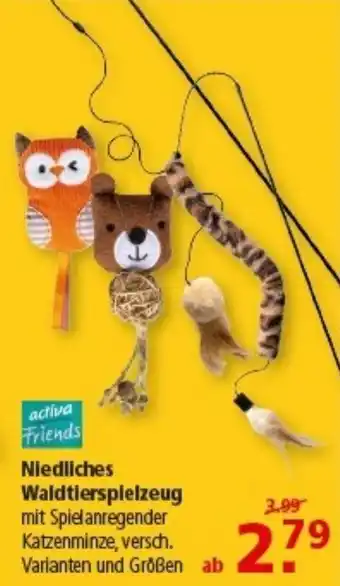 Multi Markt activa Friends Niedliches Waldtierspielzeug Angebot