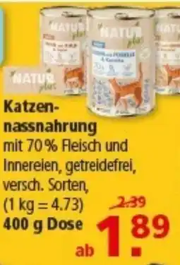 Multi Markt Natur plus Katzennassnahrung Angebot