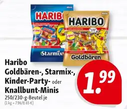 Nah & Frisch Haribo Goldbären-, Starmix-, Kinder-Party- oder Knallbunt-Minis Angebot