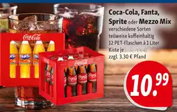 Nah & Frisch Coca-Cola, Fanta, Sprite oder Mezzo Mix Angebot