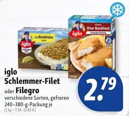 Nah & Frisch iglo Schlemmer-Filet oder Filegro Angebot