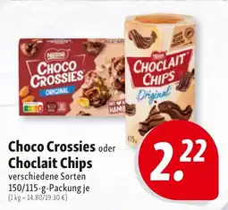Nah & Frisch Choco Crossies oder Choclait Chips Angebot
