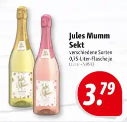 Nah & Frisch Jules Mumm Sekt Angebot