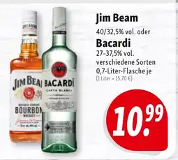 Nah & Frisch Jim Beam Bacardi Angebot