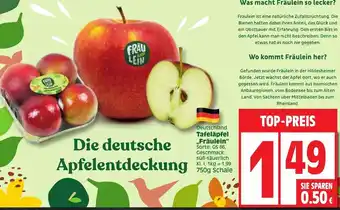 Edeka Deutschland Tafeläpfel Fräulein 750g Schale Angebot