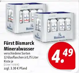 Nah & Frisch Fürst Bismarck Mineralwasser Angebot