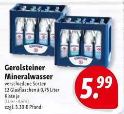 Nah & Frisch Gerolsteiner Mineralwasser Angebot