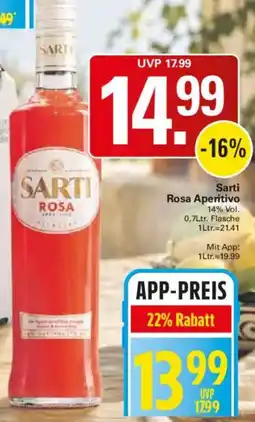 WEZ Sarti Rosa Aperitivo Angebot