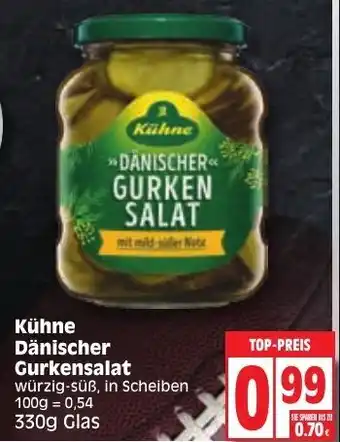 Edeka Kühne Dänischer Gurkensalat 330g Angebot