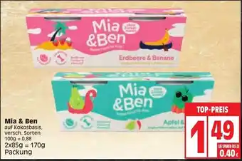 Edeka Mia & Ben 2x85g Angebot