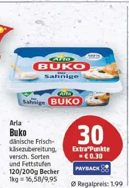E-Center Arla buko dänische frischkäsezubereitung Angebot