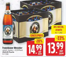 E-Center Franziskaner weissbier Angebot