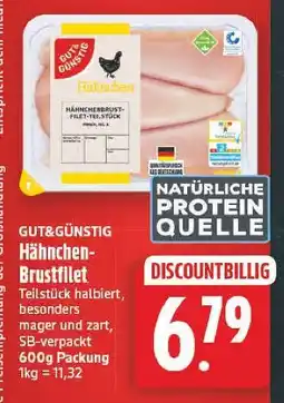 E-Center Gut&günstig hähnchen-brustfilet Angebot