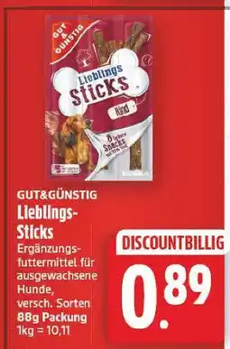 E-Center Gut&günstig lieblings-sticks Angebot
