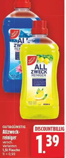 E-Center Gut&günstig allzweck-reiniger Angebot