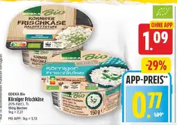 E-Center Edeka bio körniger frischkäse Angebot
