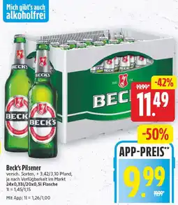 E-Center Beck's pilsener Angebot