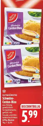 E-Center Gut&günstig schweine-cordon-bleu Angebot