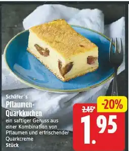 E-Center Schäfer’s pflaumen-quarkkuchen Angebot