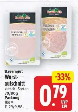 E-Center Bauerngut wurstaufschnitt Angebot