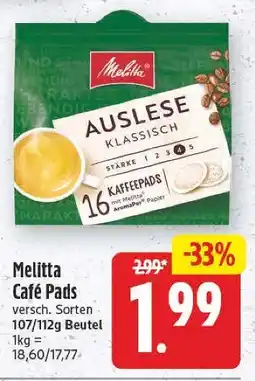 E-Center Melitta café pads Angebot