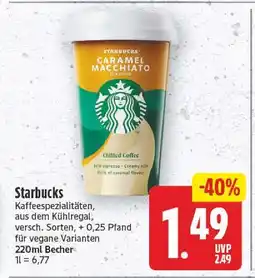 E-Center Starbucks kaffeespezialitäten Angebot