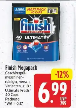 E-Center Finish geschirrspülmaschinenreiniger megapack Angebot