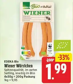 E-Center Edeka bio wiener würstchen Angebot