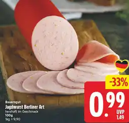 E-Center Bauergut jagdwurst berliner art Angebot
